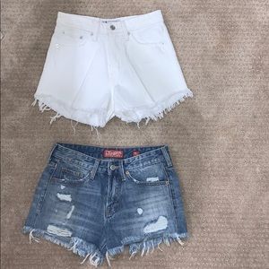 2 pairs of lucky brand jean shorts!